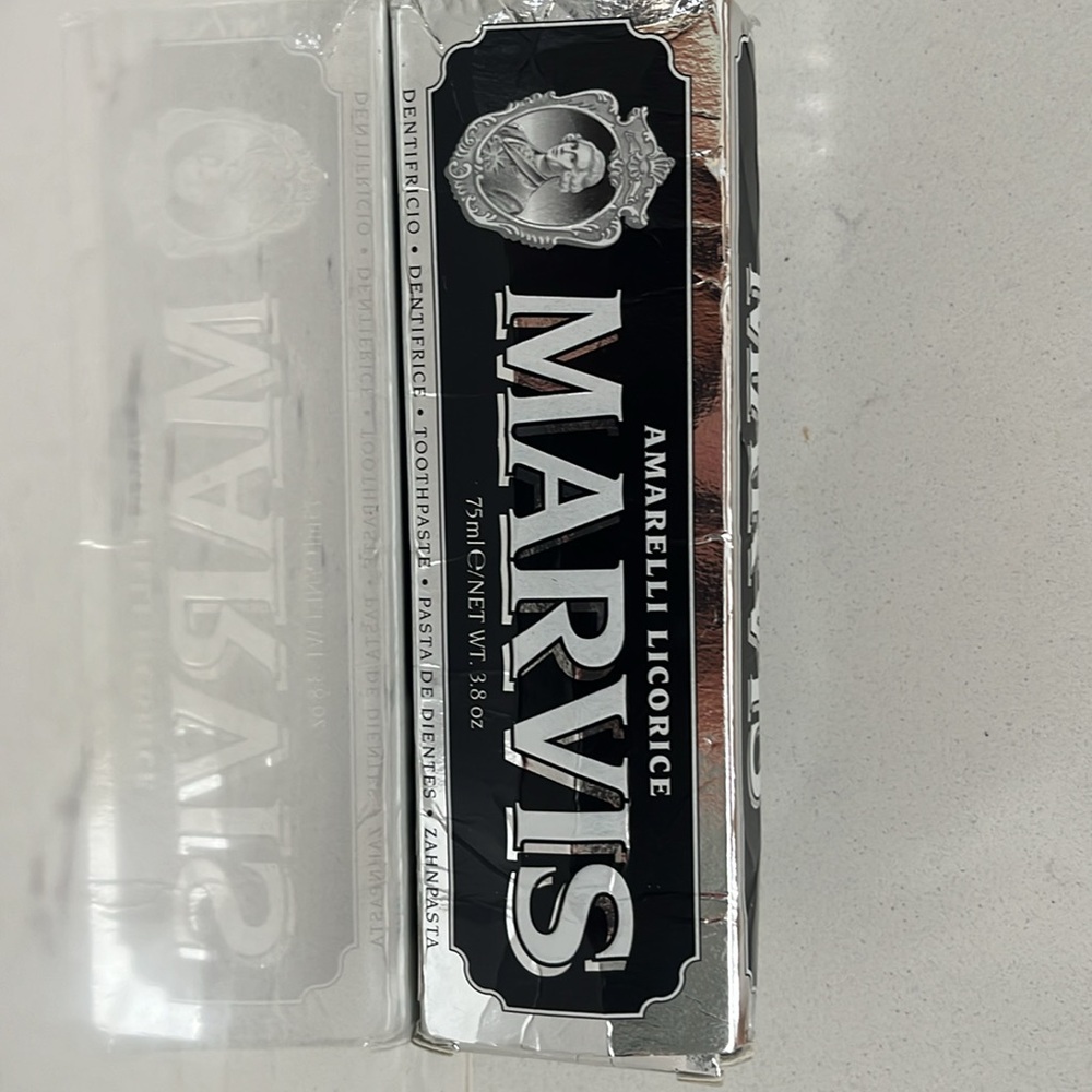 New MARVIS Amarelli Licorice Toothpaste in box! Italian Marvis toothpaste …